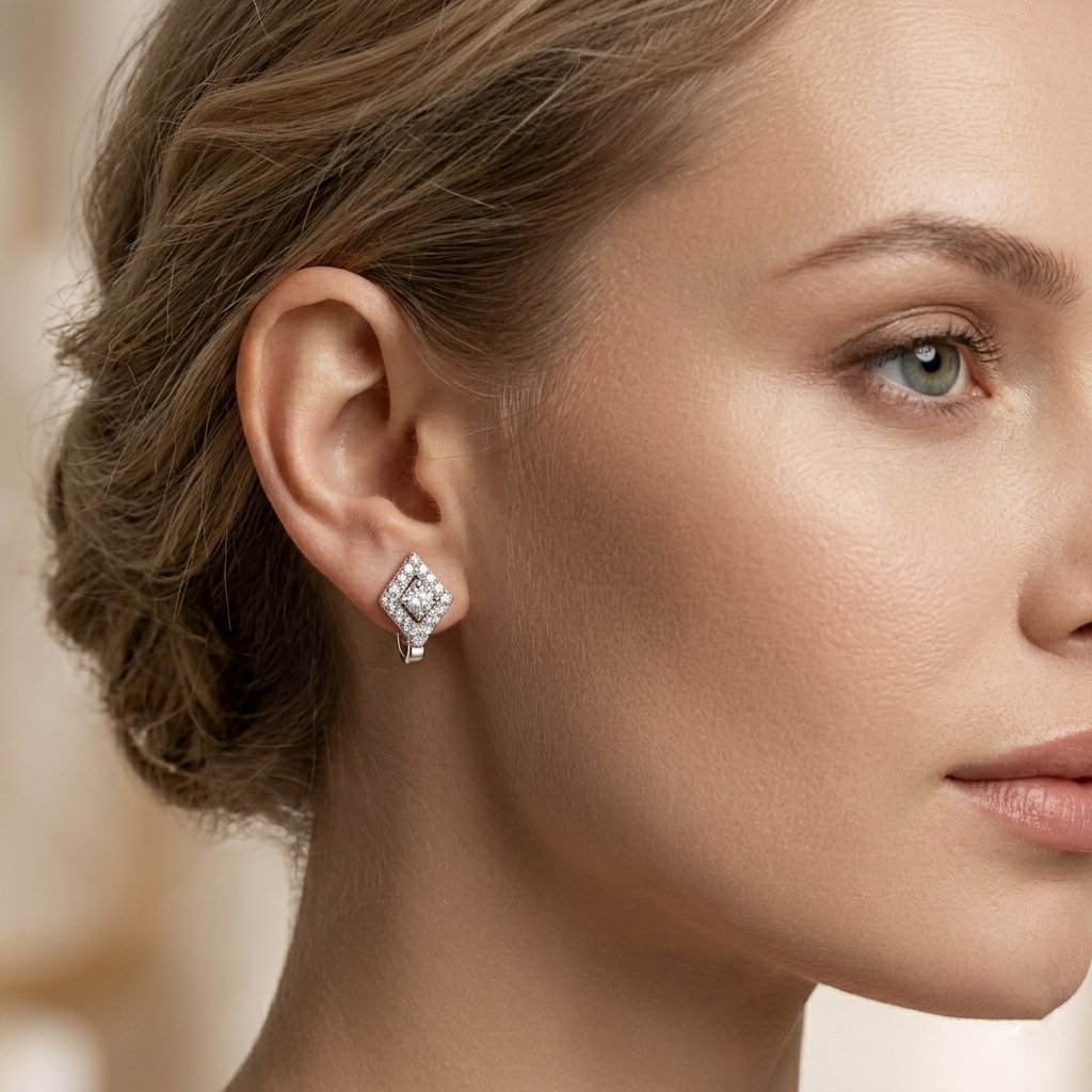 Minimal Design 925 Silver Bali Earrings