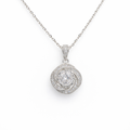Classic Single Stone Pendant Chain – 925 Silver