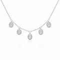 SIGOR 925 Silver Minimal Multi Charm Elegant Chain