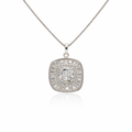 Elegant Sparkle Single Diamond Look Pendant – 925 Silver