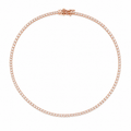 Rose Glow Classic Tennis Bracelet