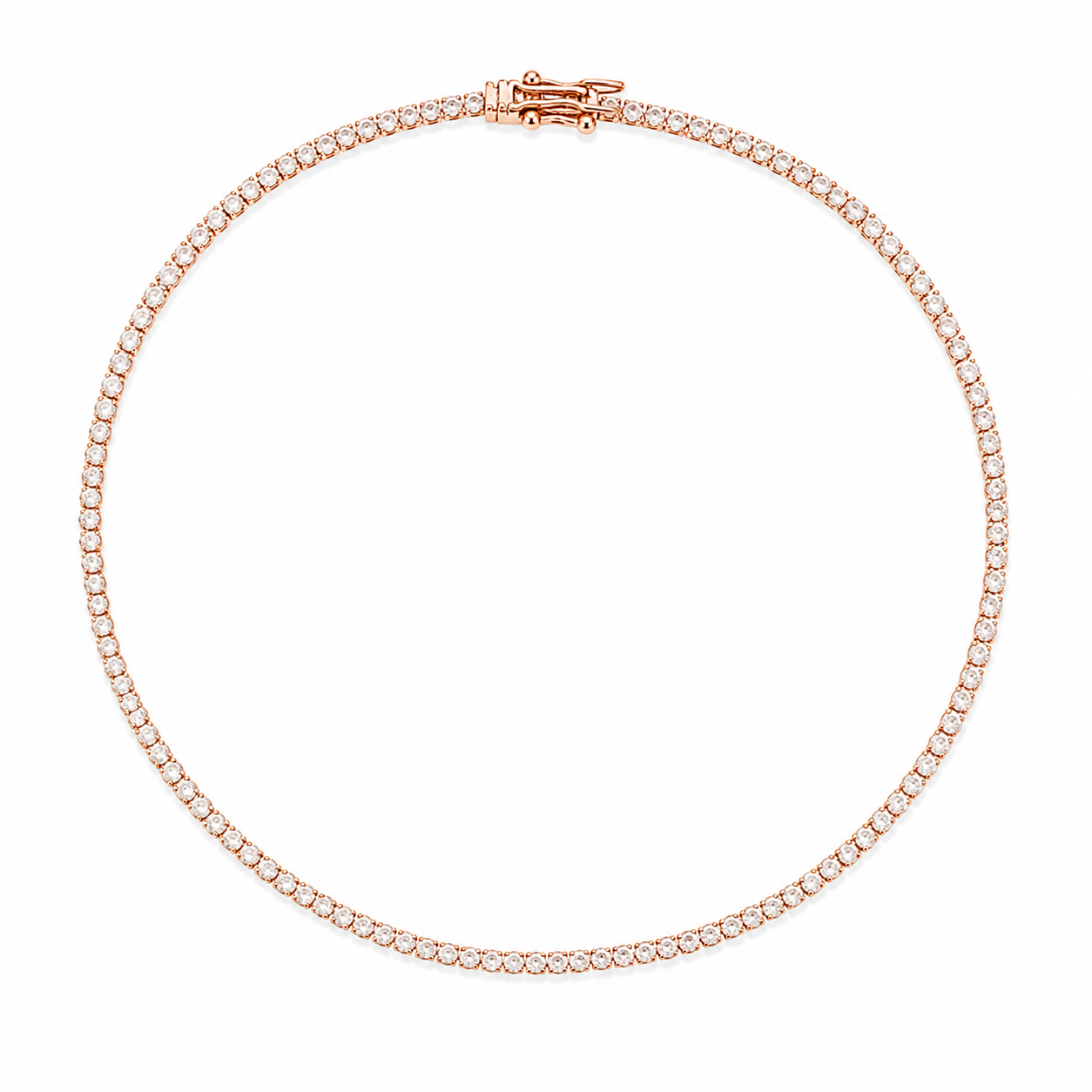 Rose Glow Classic Tennis Bracelet