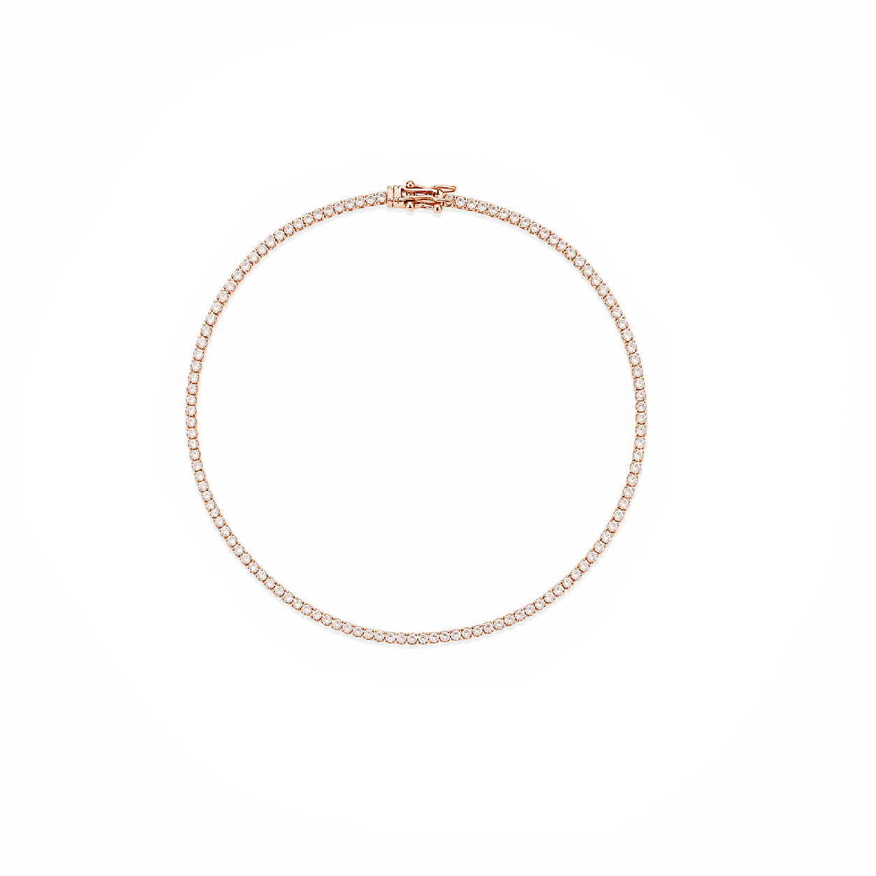 Rose Glow Classic Tennis Bracelet
