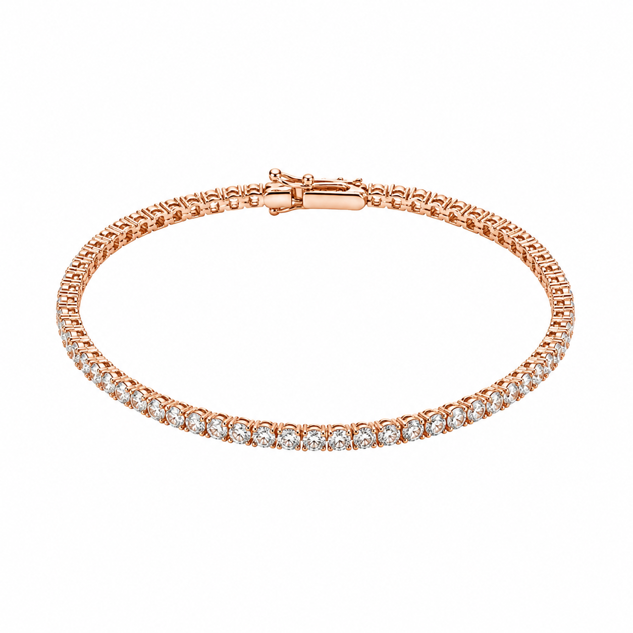 Radiant Rose Tennis Bracelet