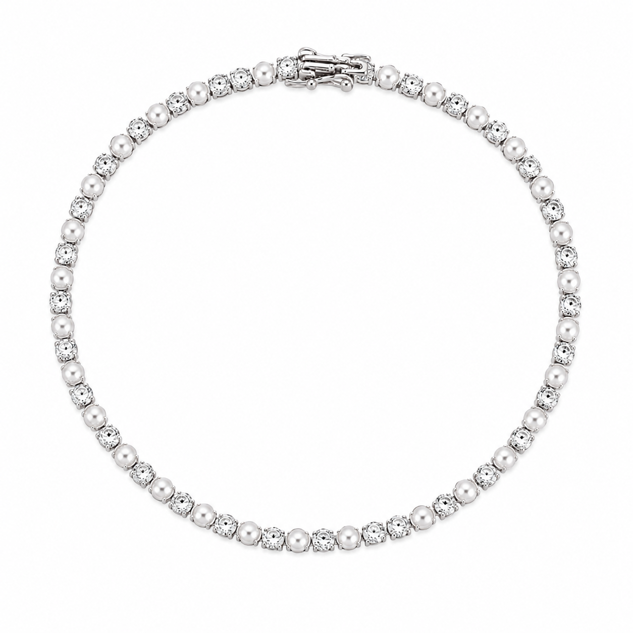 Moonlight Pearl Diamond Bracelet