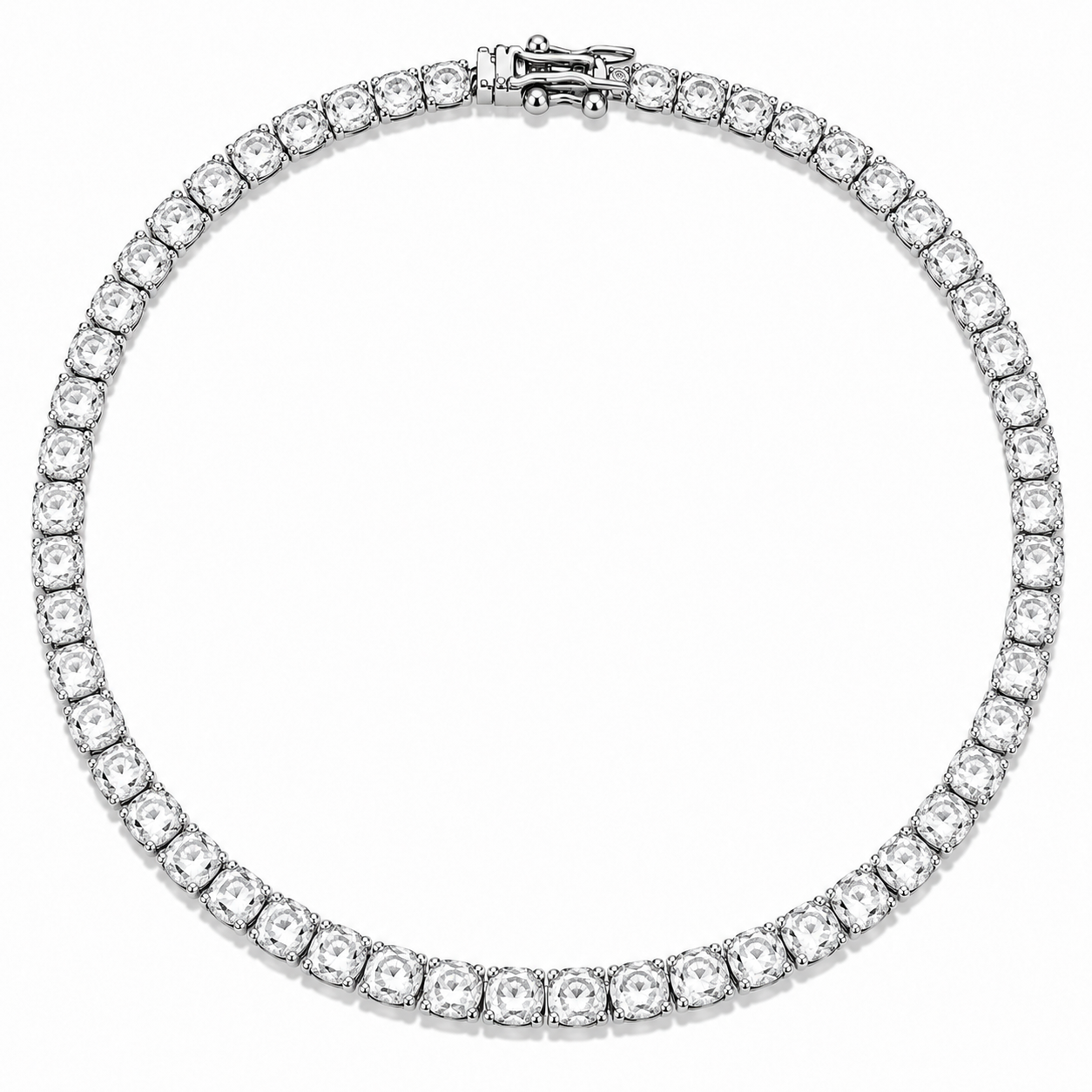 Luxe Glow Sterling Silver Tennis Bracelet