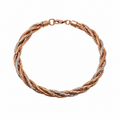 Luxe Twist Rose Tone Bracelet