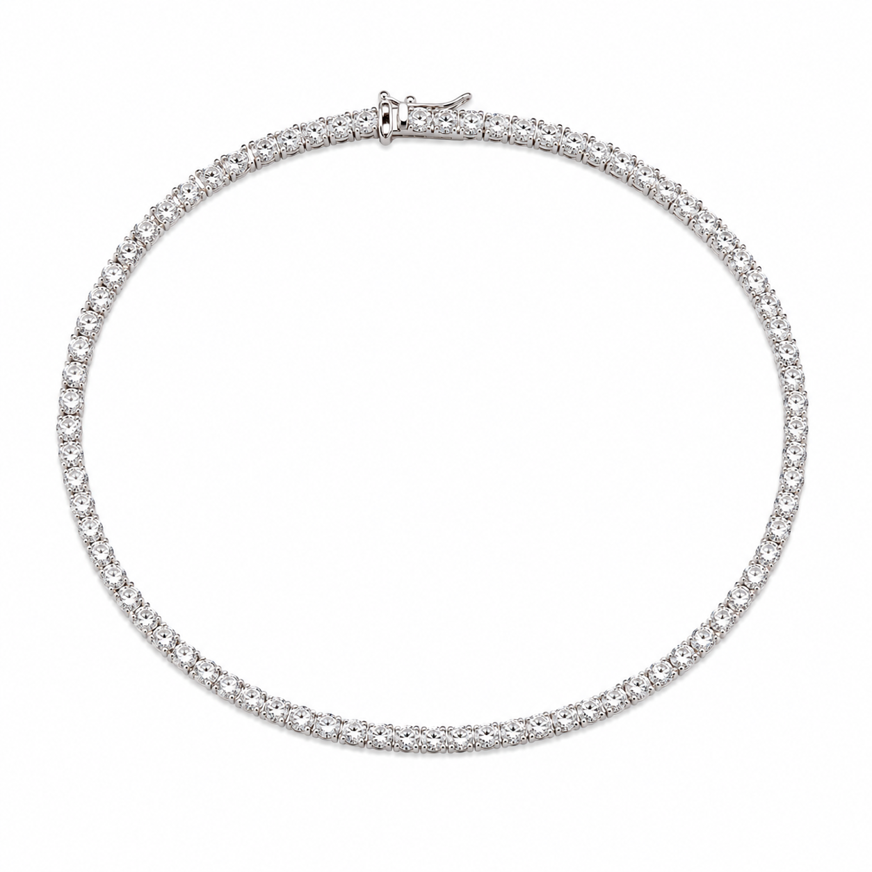 Celestial Spark Tennis Bracelet in Sterling Silver
