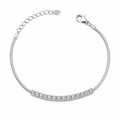 Pure Glamour Tennis Diamond Bracelet – Sterling Silver 925