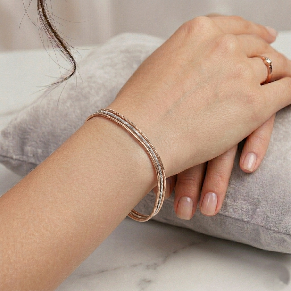 Dual-Tone Rose Glow Bracelet