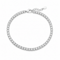 Radiant Grace Silver Tennis Bracelet