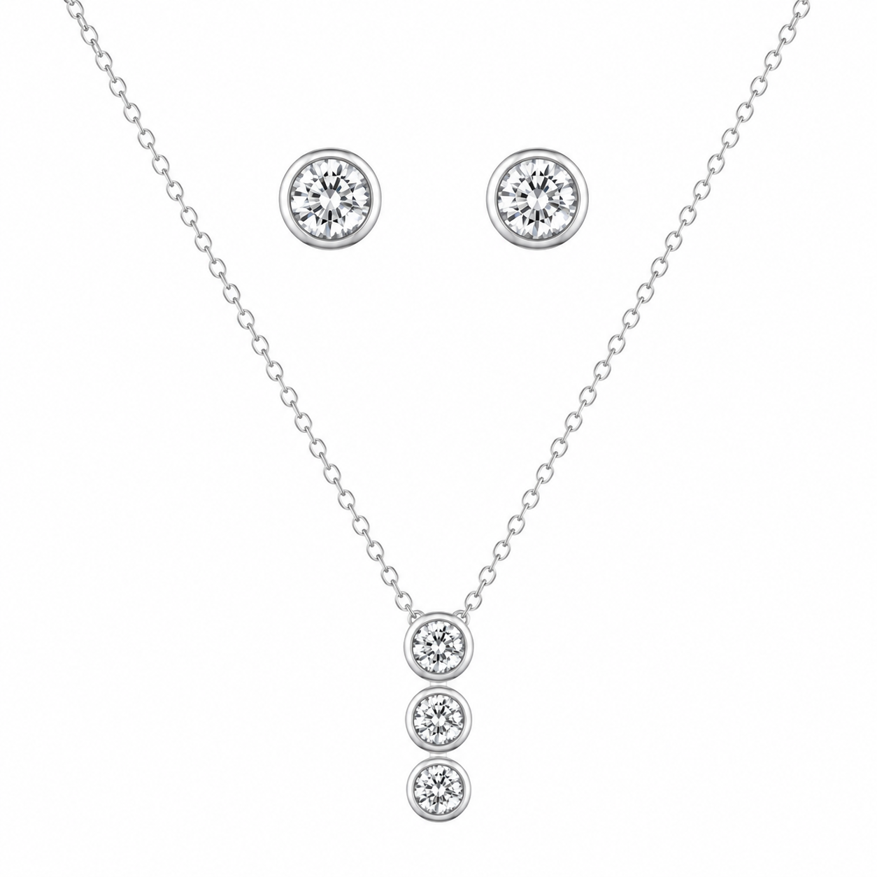 Radiant Heart Pendant Chain