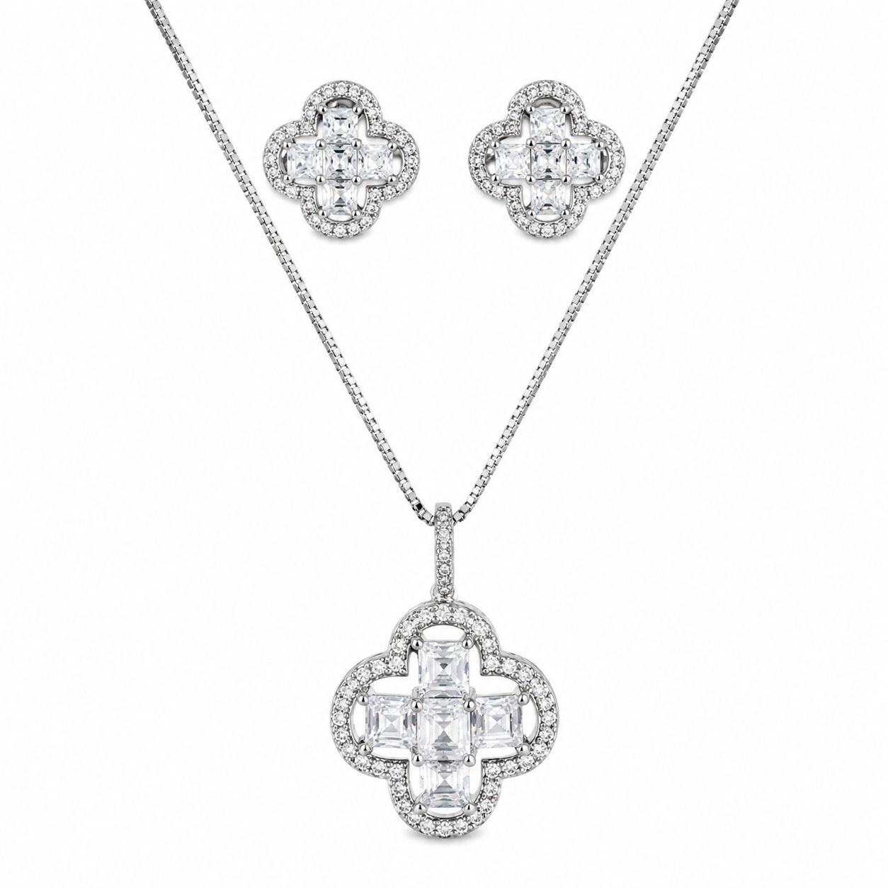 Diamond Cut Silver Pendant Chain