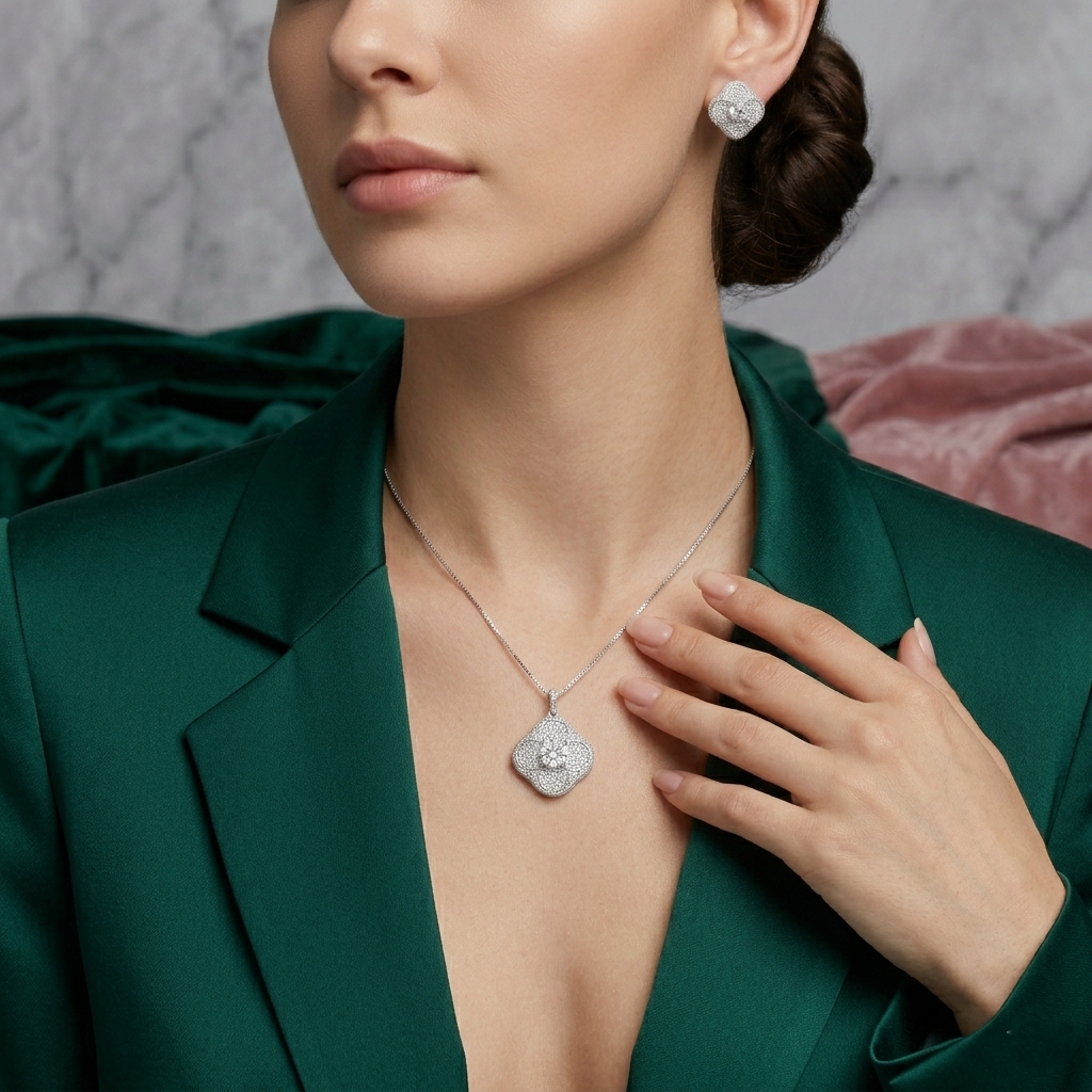 Silver Sparkle Pendant Chain