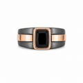925 Silver Classic Black Onyx Men's Ring