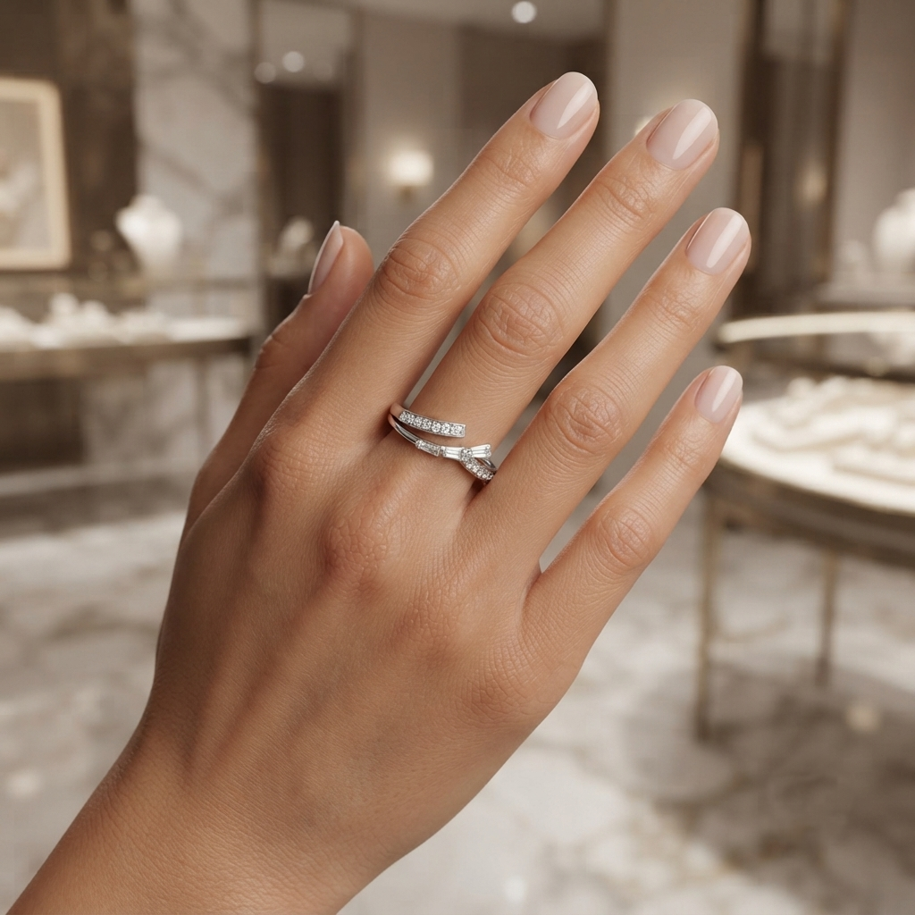 925 Silver  Aurora Shine Ring