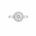 925 Silver Velvet Charm Round Ring