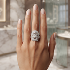 SIGOR 925 Silver Luxe Harmony Ring