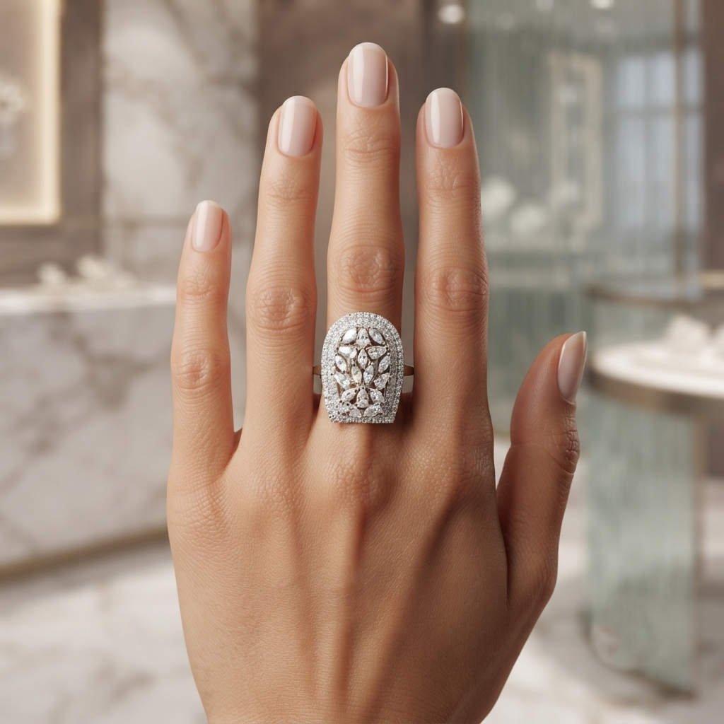 SIGOR 925 Silver Luxe Harmony Ring
