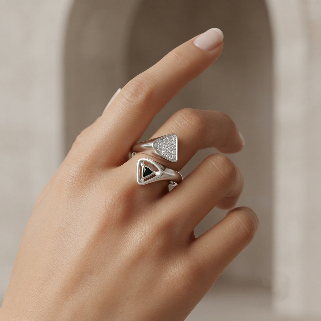 SIGOR 925 Silver Starlight Elegance Ring