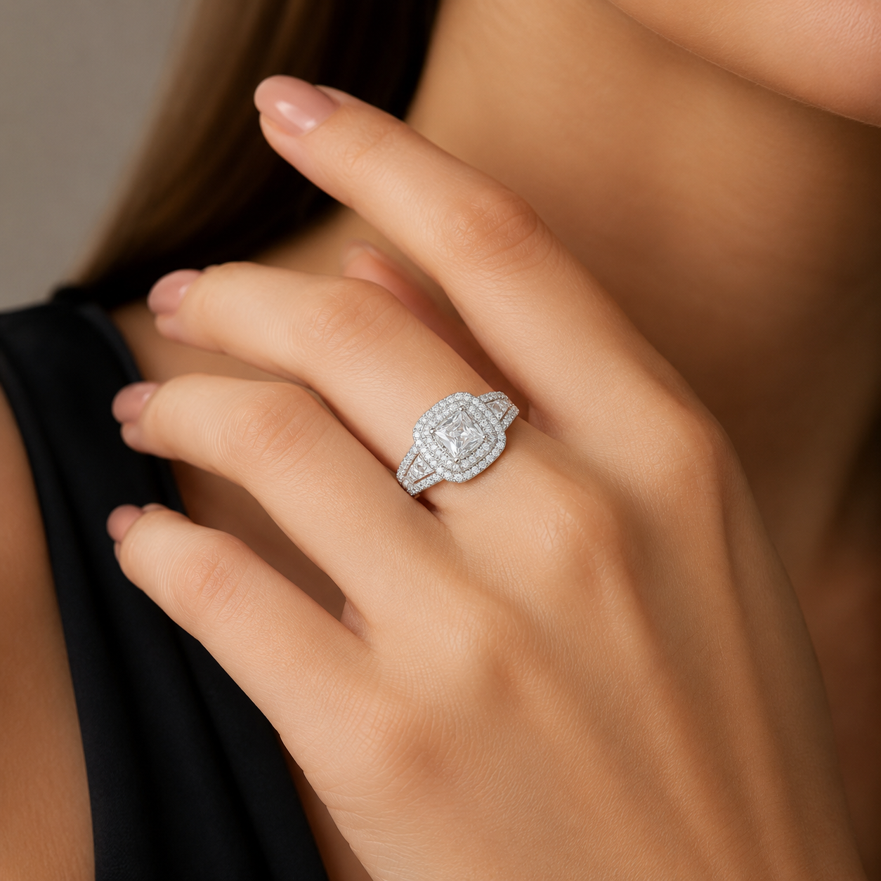 925 Silver Ivy Blossom Ring
