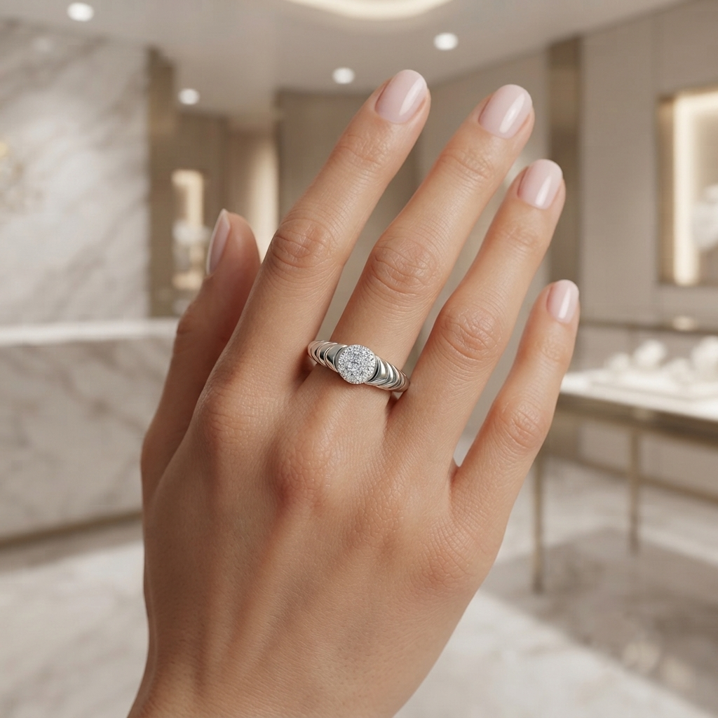 925 Silver Radiant Whisper Ring