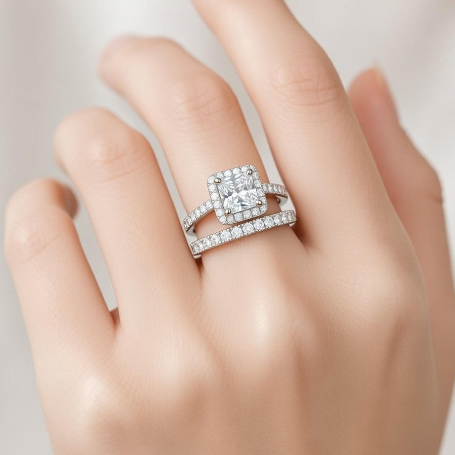 Silver Artisoul Solitaire Diamond Ring