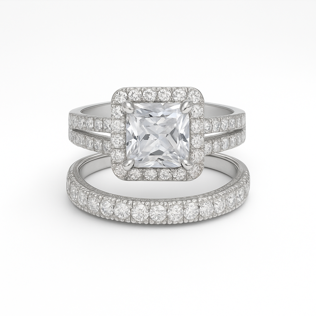 Silver Artisoul Solitaire Diamond Ring