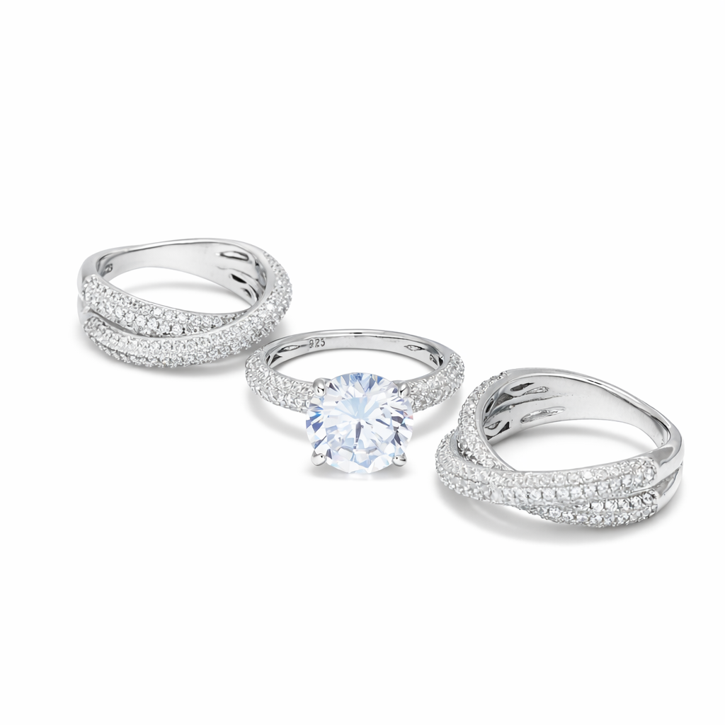 Eternal Trio Sparkle Ring Set