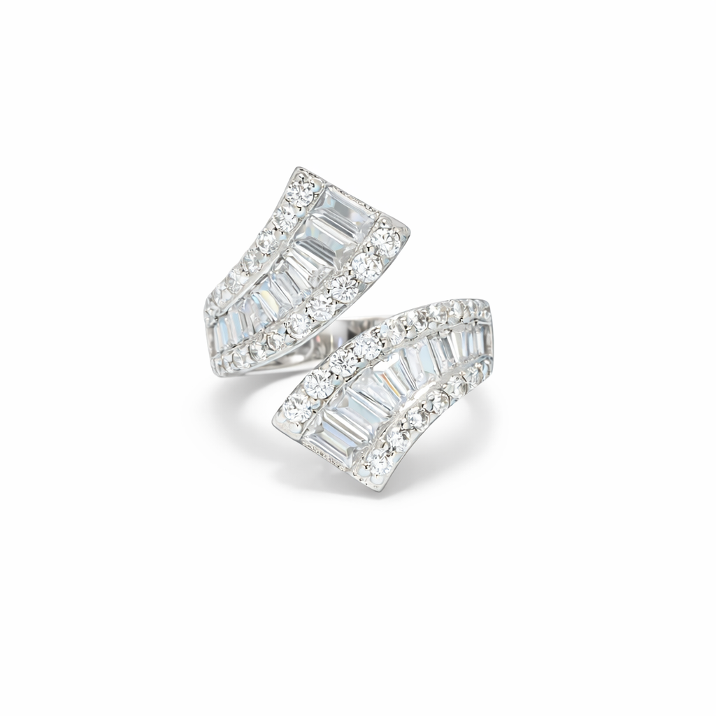 Cascade Baguette Embrace Ring