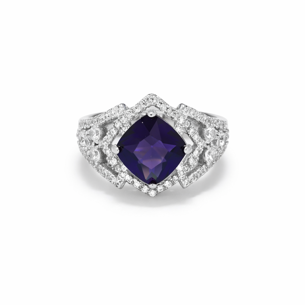 Royal Amethyst Crest Ring
