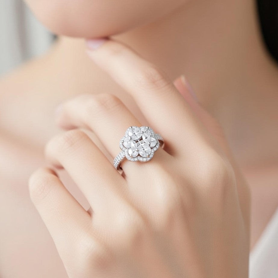 Celestial Bloom Diamond Ring
