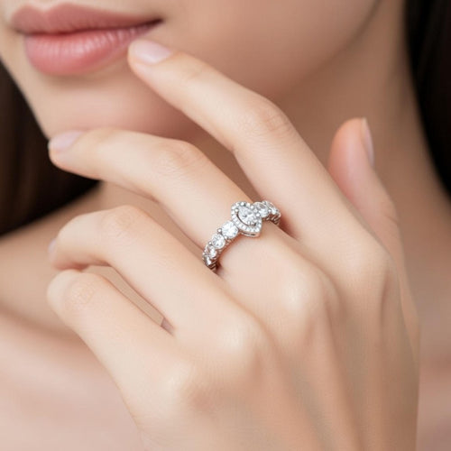 Celeste Teardrop Eternity Ring