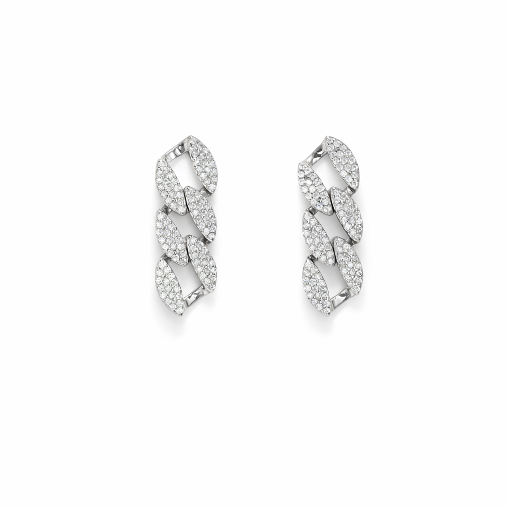 Diamond Link Glow Earrings