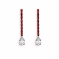 Ruby Cascade Teardrop Earrings