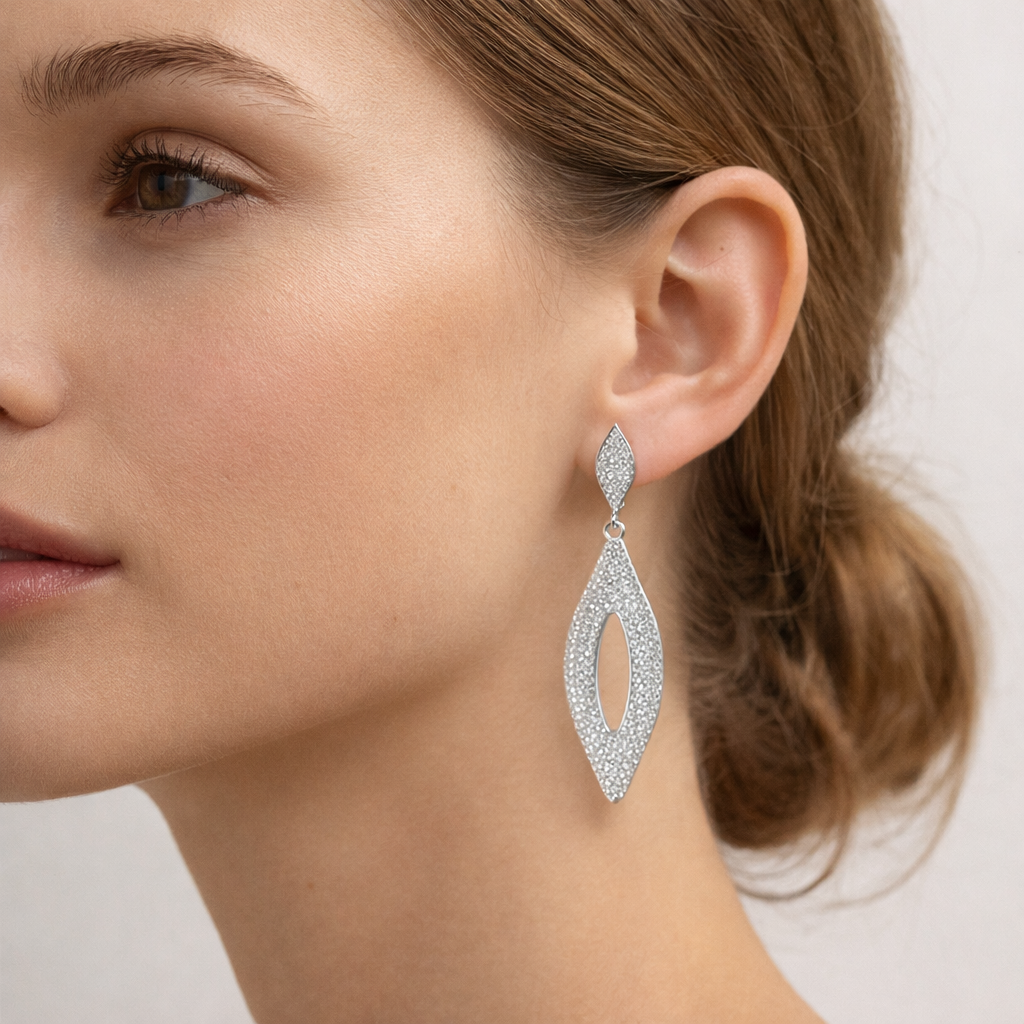 Celeste Marquise Pavé Drop Earrings