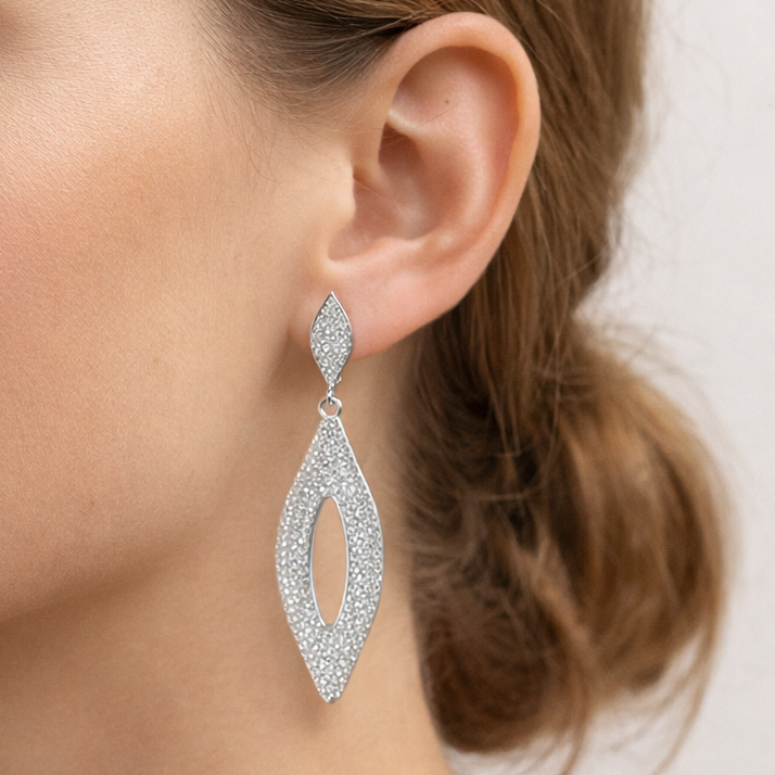 Celeste Marquise Pavé Drop Earrings