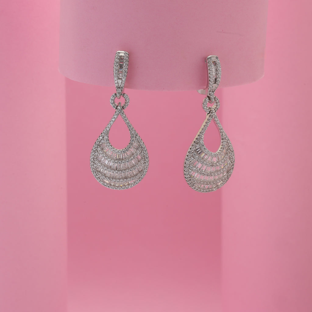 Aurora Teardrop Pavé Earrings