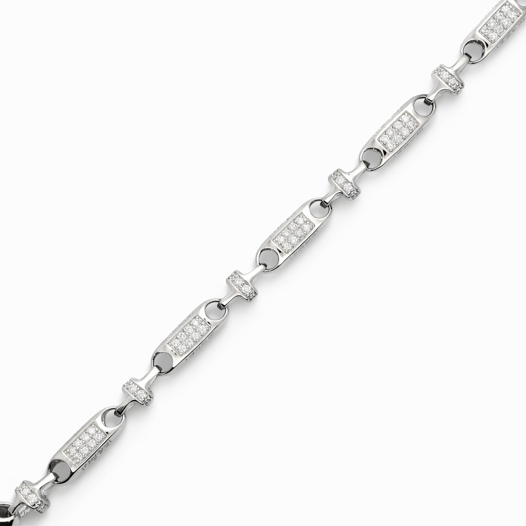 Radiant Link Silver Bracelet