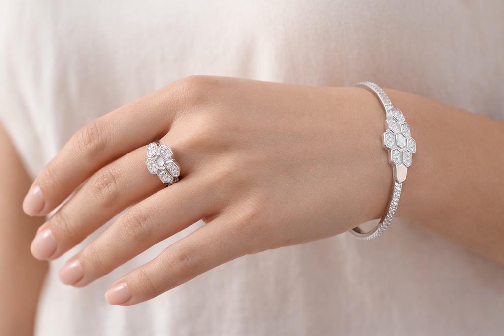 HexaGlow Harmony Bracelet