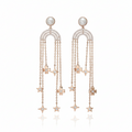 Silver Rainbow Drape Earring