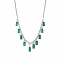 Emerald Cascade Pendant Necklace
