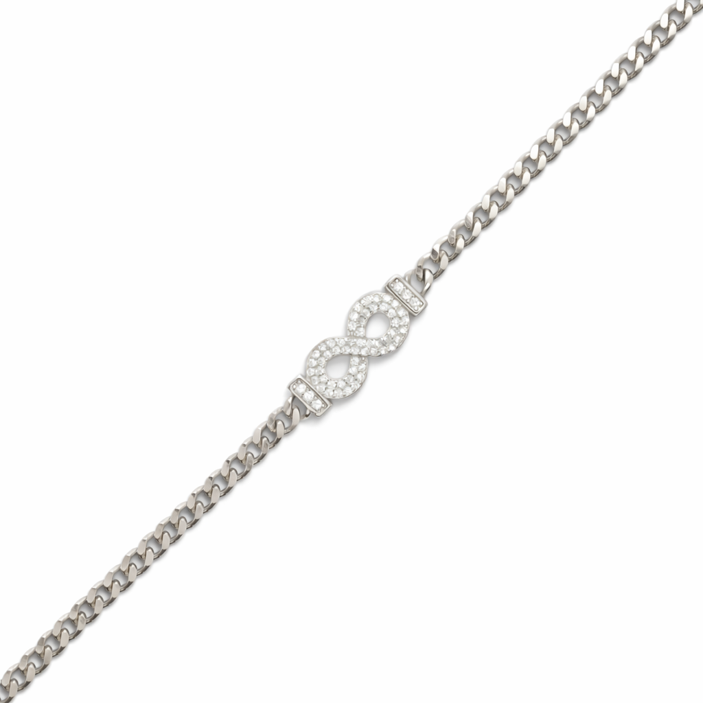 Diamond Infinity Link Bracelet