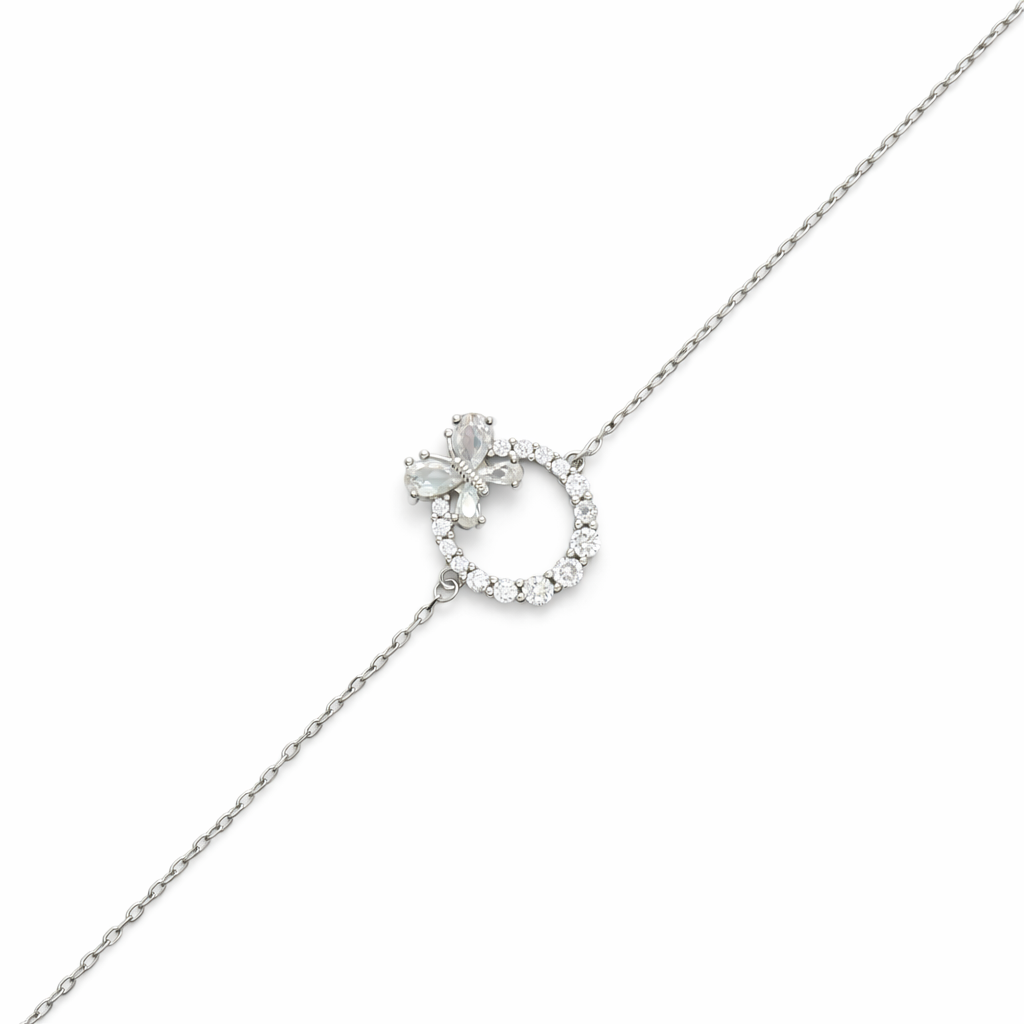 Crystal Blossom Circle Bracelet