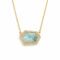 Silver Aquella Hexa Glow Pendant