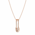 Silver Rosé Lock Spark Pendant