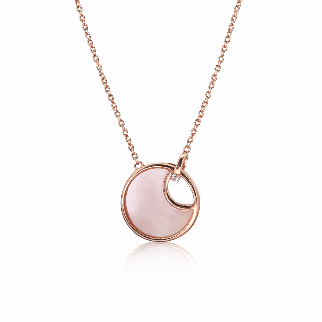 Silver Lunelle Rosé Pearl Pendant