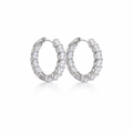 LumiWave Crystal Hoop Earrings