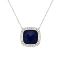 Silver Blue Mist Chain Pendant