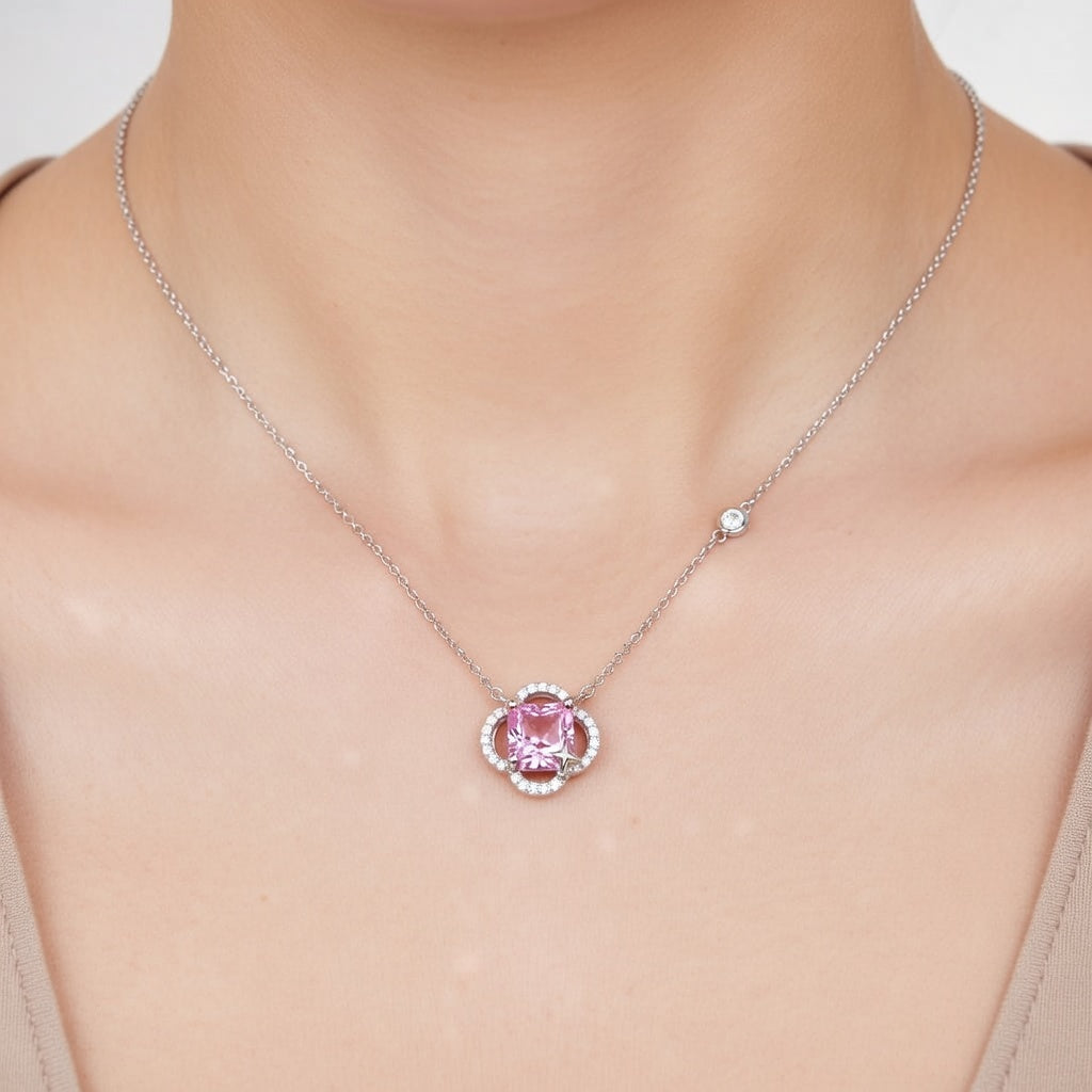Blush Halo Bloom Pendant